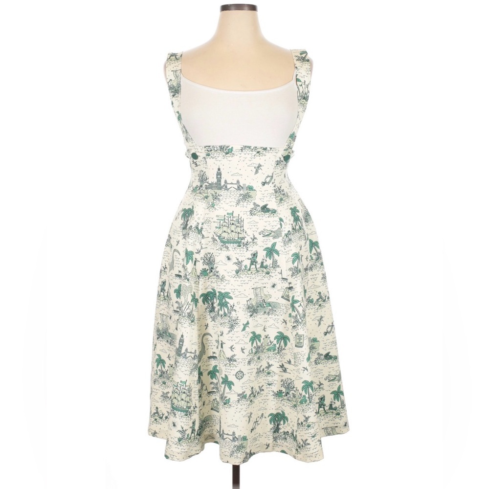 DAPPER DAY FOR TATYANA Neverland Toile Pinafore 50s Disney Dress Size XL VGUC